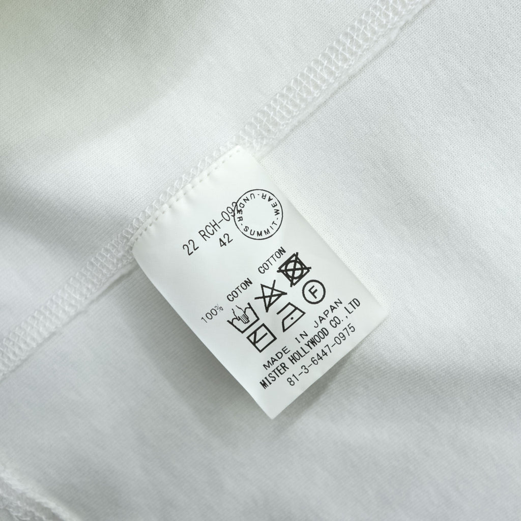 N.HOOLYWOOD 日本製 ドライタッチ 天竺 5分袖 Tシャツ XL ホワイト UNDER SUMMIT WEAR 22 RCH-092