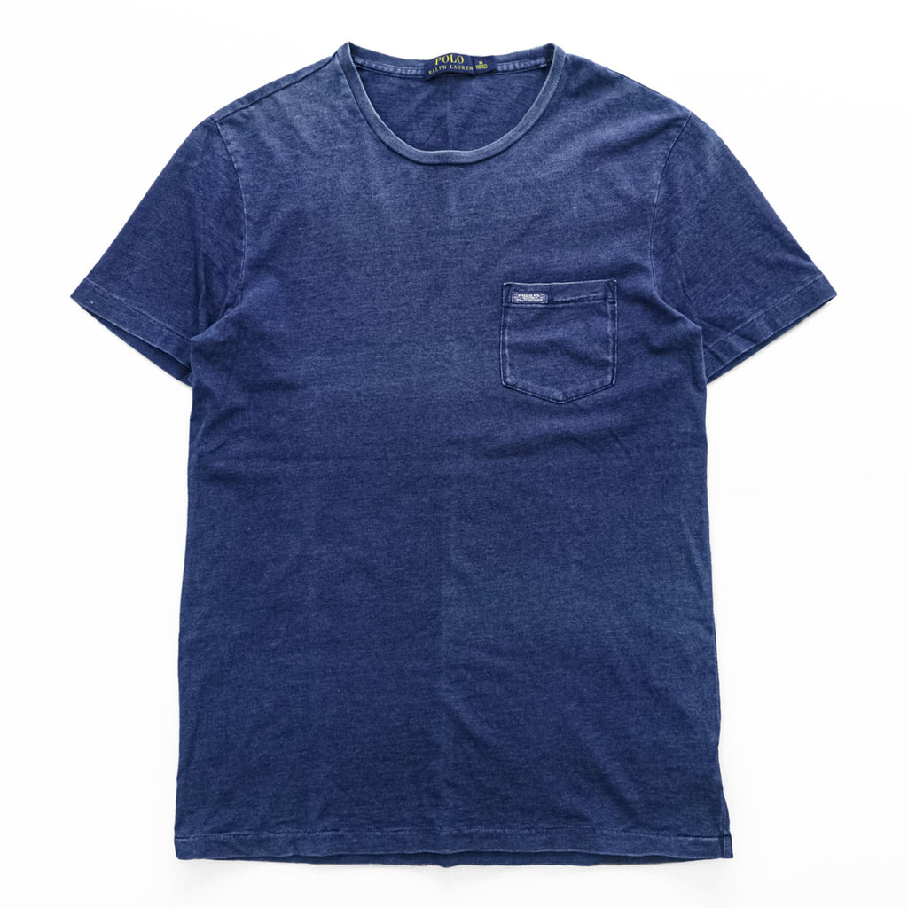 Polo Ralph Lauren Indigo-Style Pocket Short Sleeve T-Shirt Navy Size M