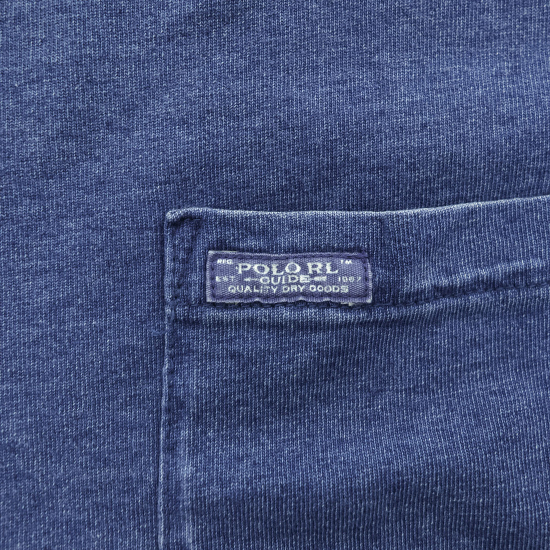 Polo Ralph Lauren Indigo-Style Pocket Short Sleeve T-Shirt Navy Size M