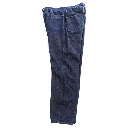 A VONTADE 日本製 デニムパンツ ジーンズ L インディゴ ブルー シンチバック セルヴィッヂ ボタンフライ