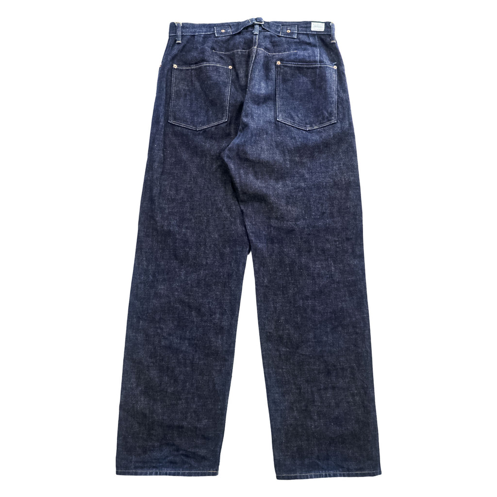 A VONTADE 日本製 デニムパンツ ジーンズ L インディゴ ブルー シンチバック セルヴィッヂ ボタンフライ
