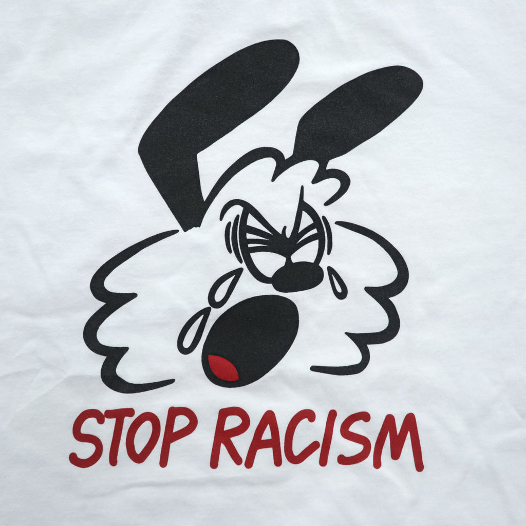 Girls Don't Cry Stop Racism Graphic White T-Shirt Size XL