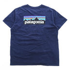 Patagonia P-6 Logo Organic Cotton Short Sleeve T-Shirt Navy XL