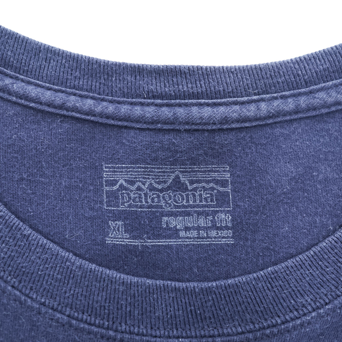 Patagonia P-6 Logo Organic Cotton Short Sleeve T-Shirt Navy XL