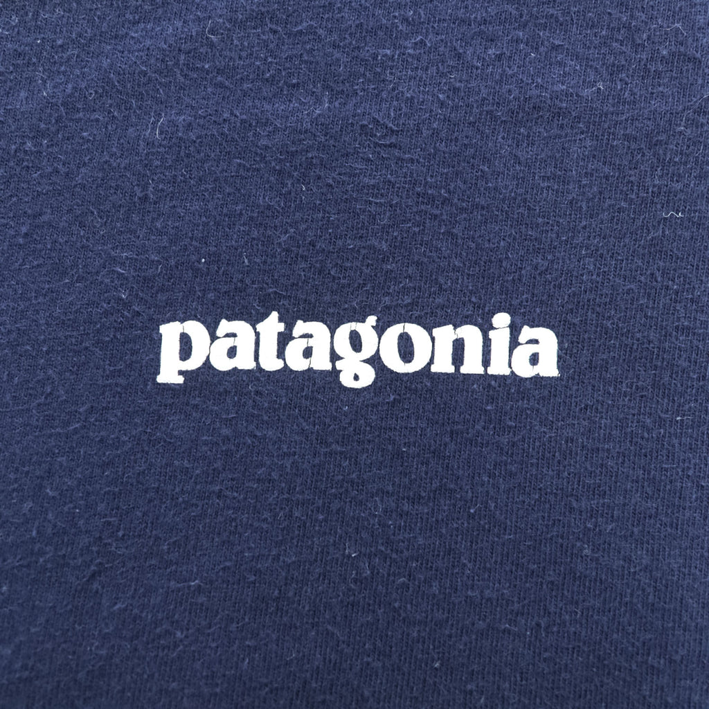 Patagonia P-6 Logo Organic Cotton Short Sleeve T-Shirt Navy XL