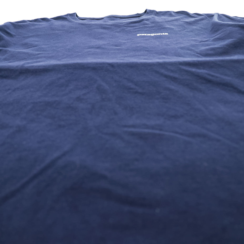 Patagonia P-6 Logo Organic Cotton Short Sleeve T-Shirt Navy XL