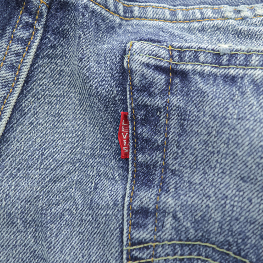 LEVI'S VINTAGE CLOTHING (LVC) Turkey-Made Denim Pants Jeans M Indigo Blue Vintage Wash Repaired Selvedge 501Z XX 1954 Model Reproduction Big E Red Tab 42TALON 50154-0076