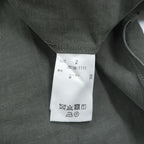 CLANE HOMME Rayon Linen Long Sleeve Shirt Charcoal Gray Flap Pocket Made in Japan Size 2 28108-1111