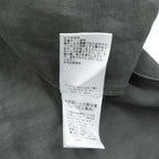 CLANE HOMME Rayon Linen Long Sleeve Shirt Charcoal Gray Flap Pocket Made in Japan Size 2 28108-1111