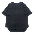 WALLA WALLA SPORT 日本製 半袖サーマル Tシャツ M ブラック 1/2 LOOSE BASEBALL TEE ラグラン ラウンドカット USA生地