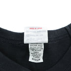 WALLA WALLA SPORT 日本製 半袖サーマル Tシャツ M ブラック 1/2 LOOSE BASEBALL TEE ラグラン ラウンドカット USA生地