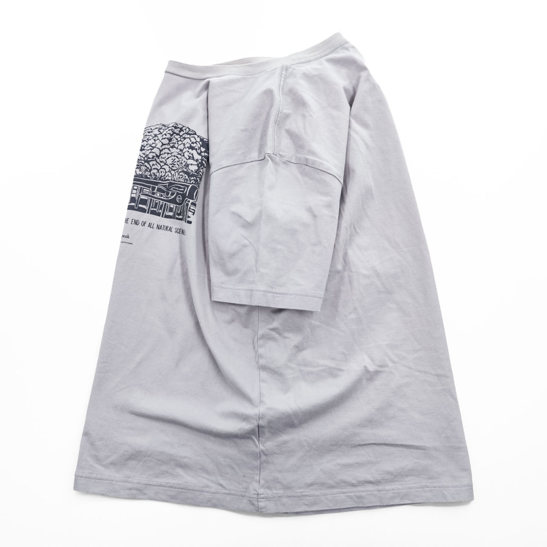 Snow Peak Land Station Kyoto Arashiyama Graphic T-Shirt TS-20SU805 Light Gray Made in Japan Size L