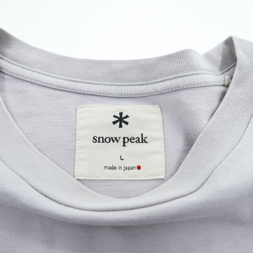 Snow Peak Land Station Kyoto Arashiyama Graphic T-Shirt TS-20SU805 Light Gray Made in Japan Size L