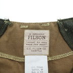 FILSON 90年代 USA製 ハンティング ベスト L ブラウン STYLE 31 ハーフムーン オイルドコットン ヴィンテージ デッドストック