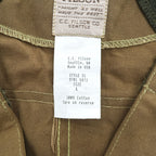 FILSON 90年代 USA製 ハンティング ベスト L ブラウン STYLE 31 ハーフムーン オイルドコットン ヴィンテージ デッドストック