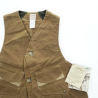 FILSON 90年代 USA製 ハンティング ベスト L ブラウン STYLE 31 ハーフムーン オイルドコットン ヴィンテージ デッドストック