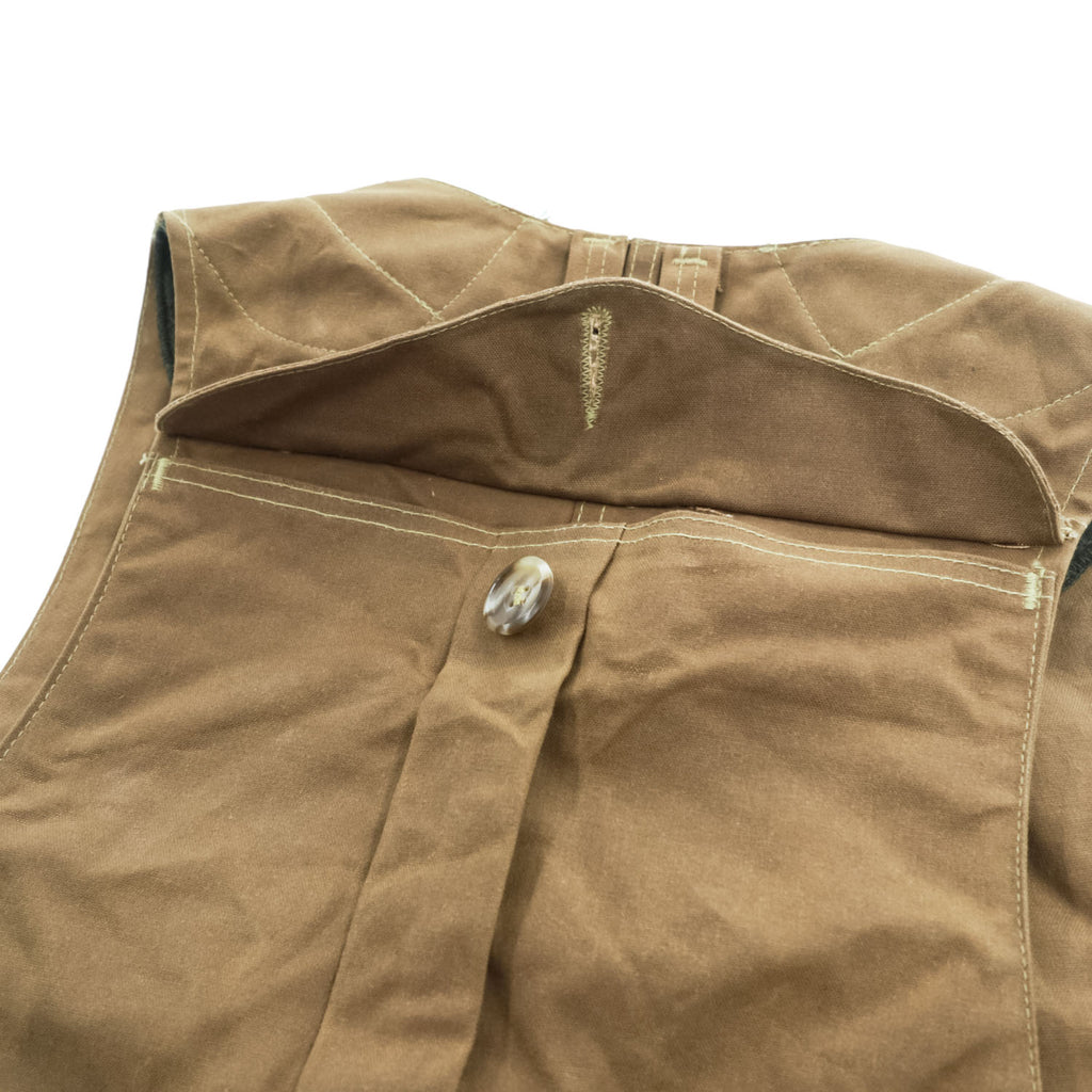 FILSON 90年代 USA製 ハンティング ベスト L ブラウン STYLE 31 ハーフムーン オイルドコットン ヴィンテージ デッドストック
