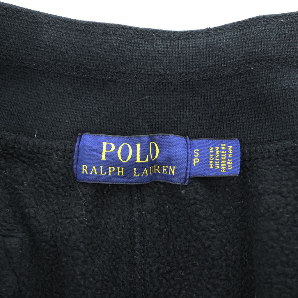 Polo Ralph Lauren スウェットパンツ S ブラック ドローコード 裏起毛 スモールポニー ロゴ 刺繍