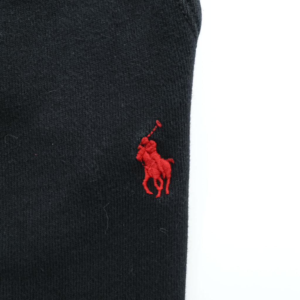 Polo Ralph Lauren スウェットパンツ S ブラック ドローコード 裏起毛 スモールポニー ロゴ 刺繍