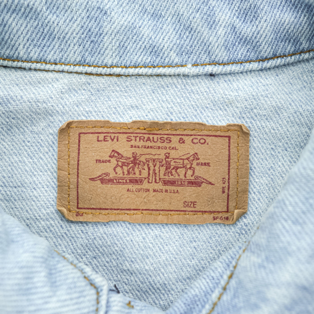 Levi's USA製 80年代 ヴィンテージ デニム トラッカージャケット Gジャン M ライトブルー ボタン裏527 70506-0211