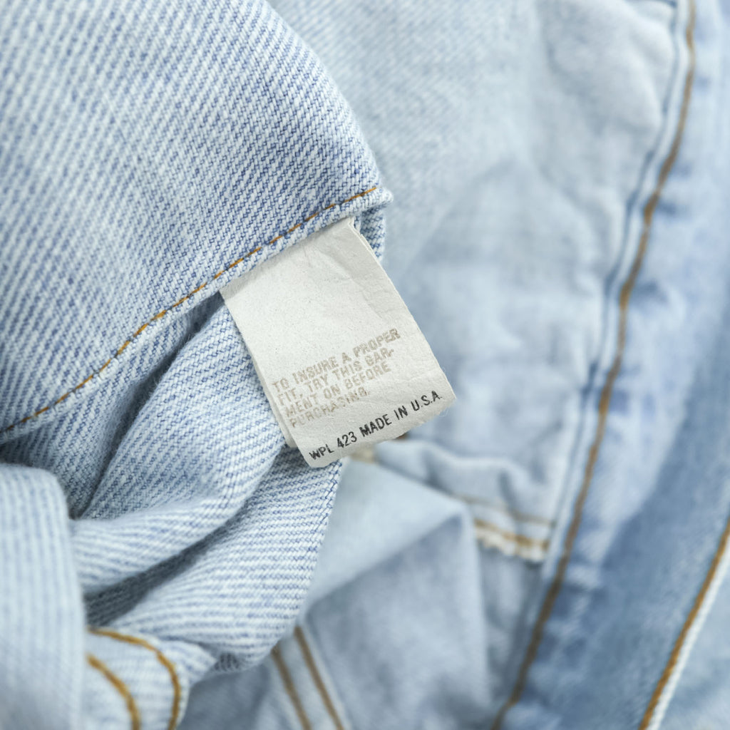 Levi's USA製 80年代 ヴィンテージ デニム トラッカージャケット Gジャン M ライトブルー ボタン裏527 70506-0211