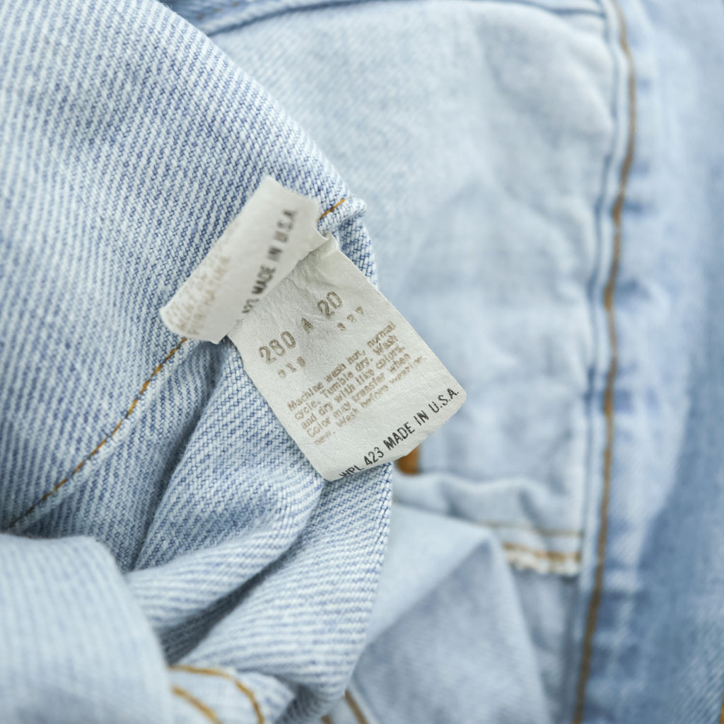 Levi's USA製 80年代 ヴィンテージ デニム トラッカージャケット Gジャン M ライトブルー ボタン裏527 70506-0211