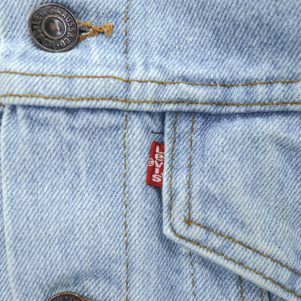 Levi's USA製 80年代 ヴィンテージ デニム トラッカージャケット Gジャン M ライトブルー ボタン裏527 70506-0211