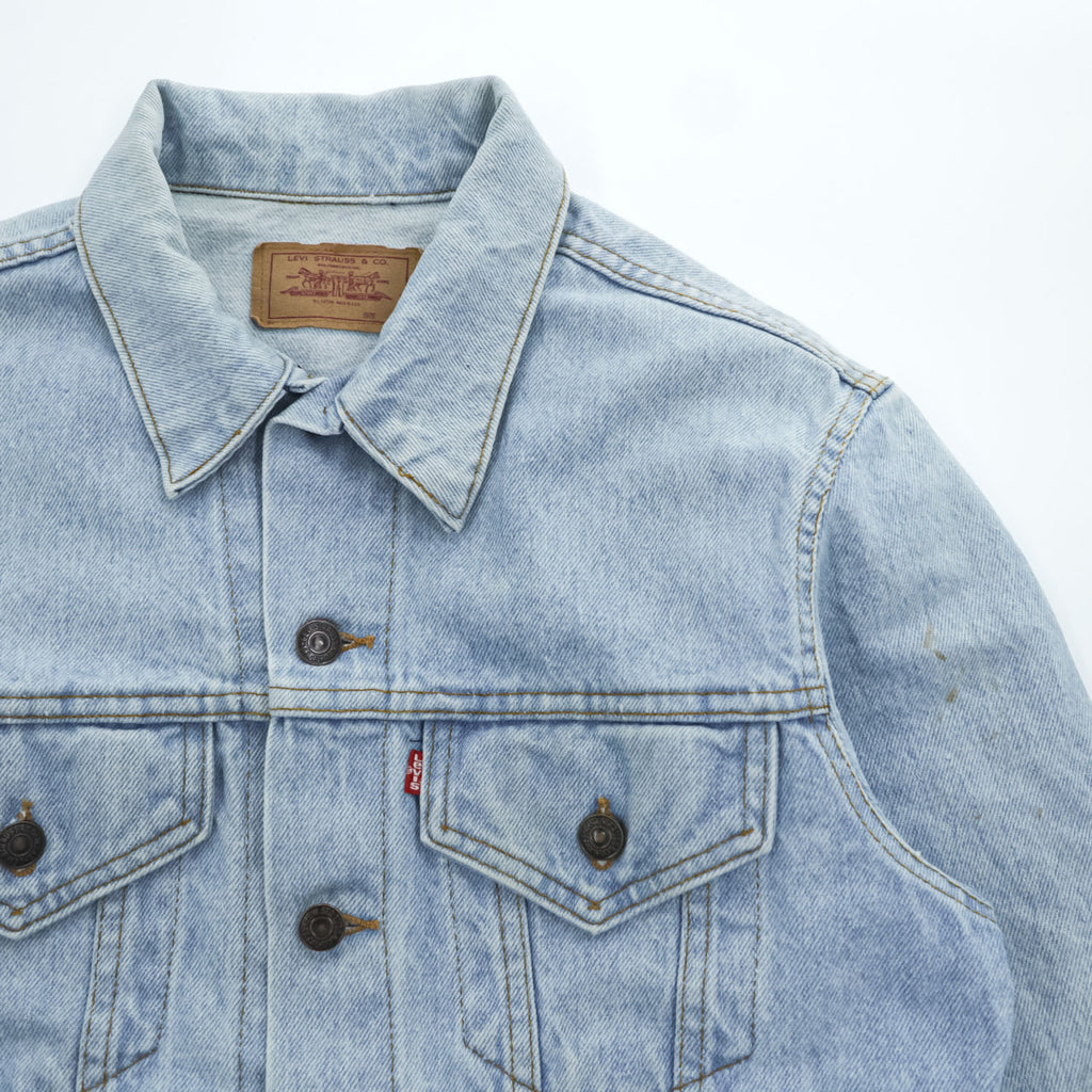 Levi's USA製 80年代 ヴィンテージ デニム トラッカージャケット Gジャン M ライトブルー ボタン裏527 70506-0211