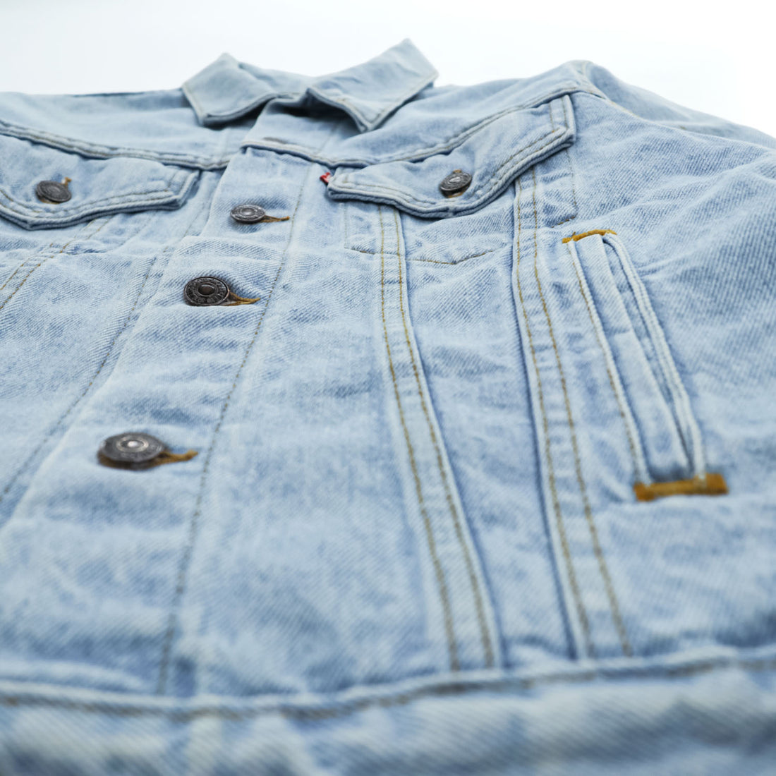 Levi's USA製 80年代 ヴィンテージ デニム トラッカージャケット Gジャン M ライトブルー ボタン裏527 70506-0211