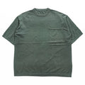 crepuscule 日本製 コットン 半袖ニット Pocket Knit S/S M カーキ グリーン 胸ポケット 1701-010