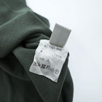 crepuscule 日本製 コットン 半袖ニット Pocket Knit S/S M カーキ グリーン 胸ポケット 1701-010