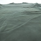 crepuscule 日本製 コットン 半袖ニット Pocket Knit S/S M カーキ グリーン 胸ポケット 1701-010