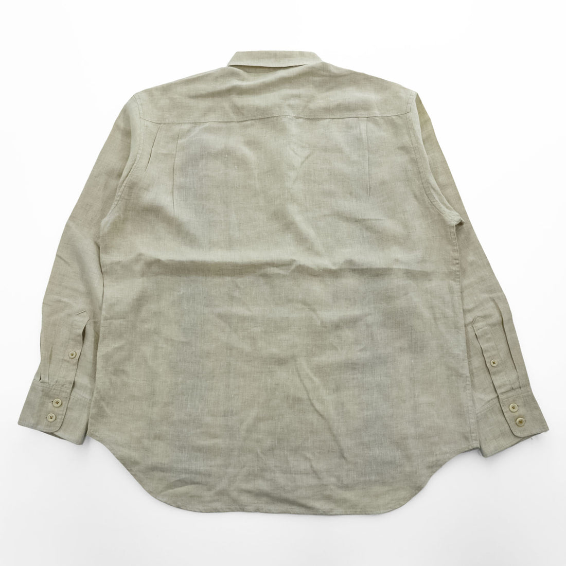 Tommy Bahama リネン100% 長袖シャツ XL ベージュ 麻 ボタニカル柄 RELAX