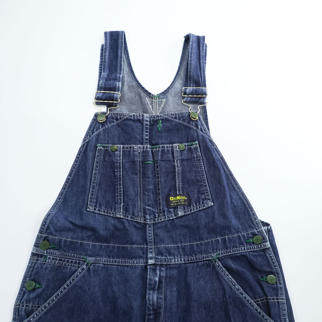OshKosh 90年代 ヴィンテージ デニム オーバーオール B'gosh VESTBAK M インディゴ ブルー