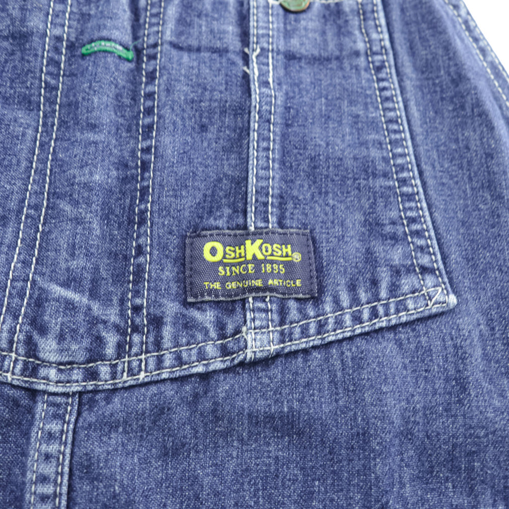 OshKosh 90年代 ヴィンテージ デニム オーバーオール B'gosh VESTBAK M インディゴ ブルー