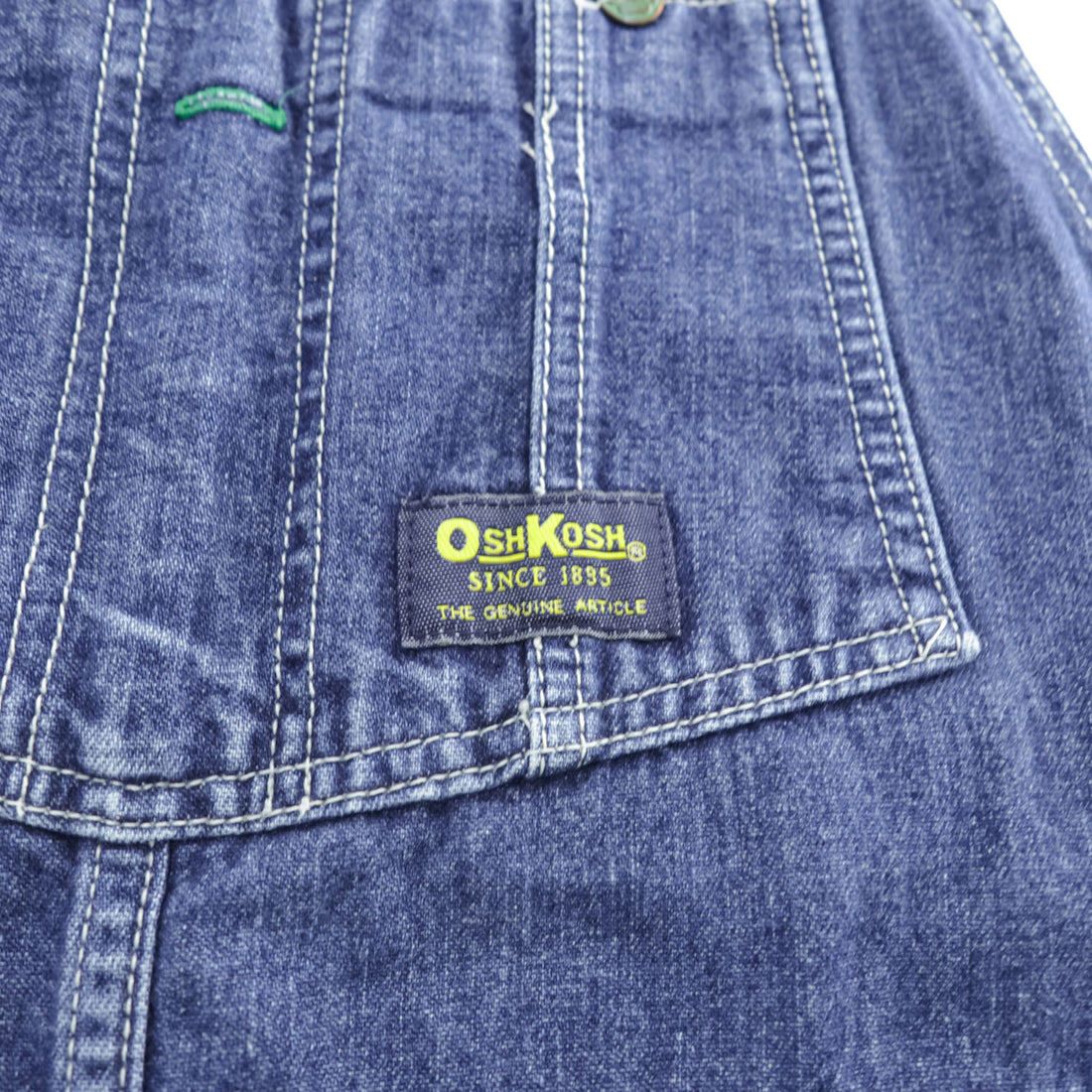 OshKosh 90年代 ヴィンテージ デニム オーバーオール B'gosh VESTBAK M インディゴ ブルー