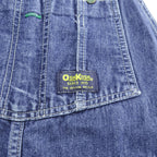OshKosh 90年代 ヴィンテージ デニム オーバーオール B'gosh VESTBAK M インディゴ ブルー