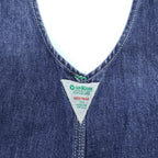 OshKosh 90年代 ヴィンテージ デニム オーバーオール B'gosh VESTBAK M インディゴ ブルー