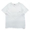 Nigel Cabourn ポケット Tシャツ M ホワイト ラグランスリーブ ボタン付き胸ポケット 55-U-8110