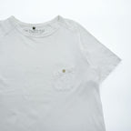 Nigel Cabourn ポケット Tシャツ M ホワイト ラグランスリーブ ボタン付き胸ポケット 55-U-8110