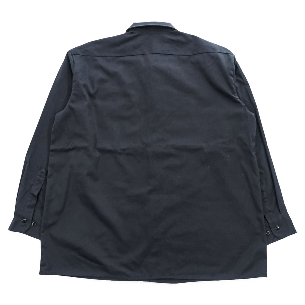 Dickies FLEX 長袖 ワークシャツ XL ブラック ボックスシルエット 11574BK