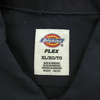 Dickies FLEX 長袖 ワークシャツ XL ブラック ボックスシルエット 11574BK