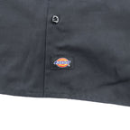 Dickies FLEX 長袖 ワークシャツ XL ブラック ボックスシルエット 11574BK