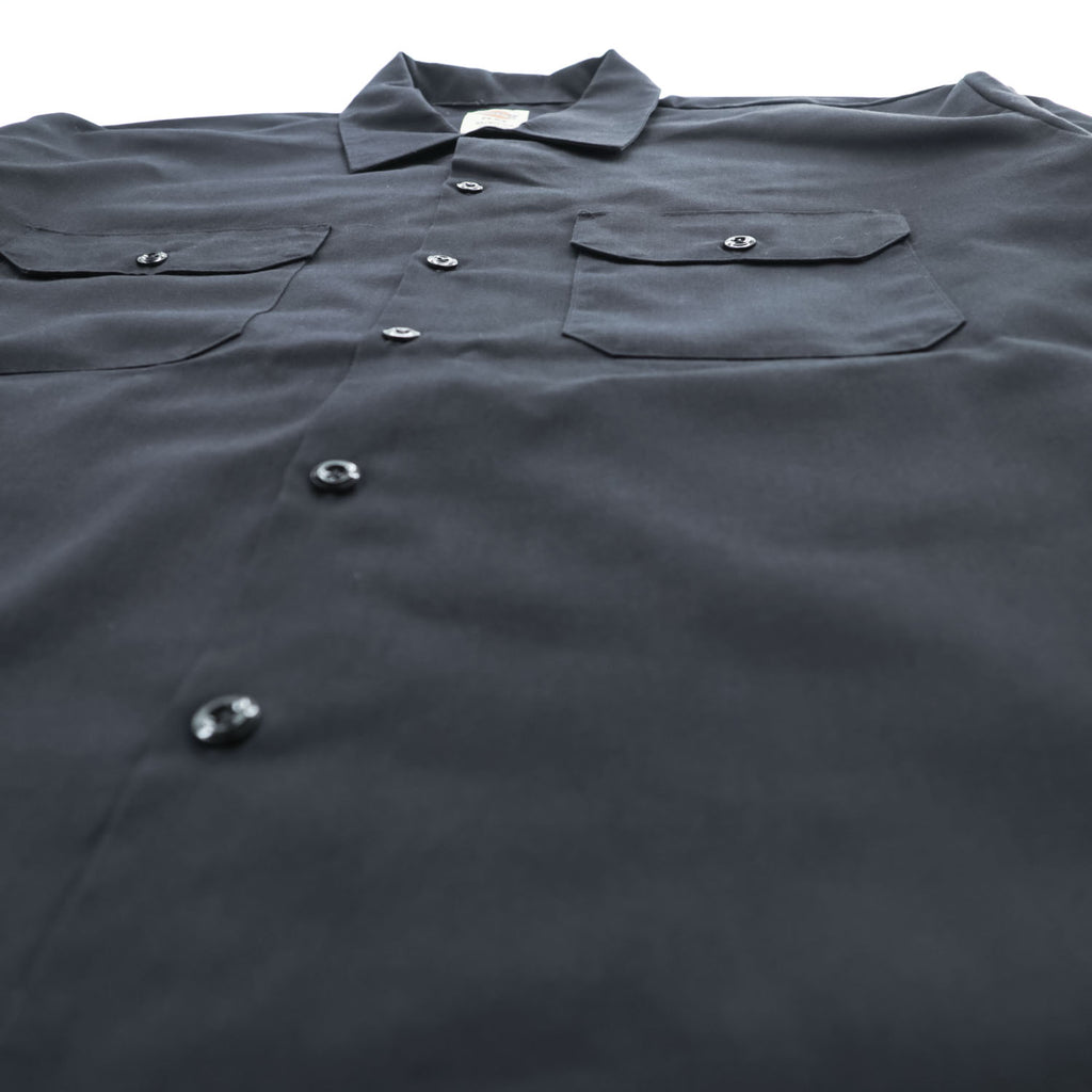 Dickies FLEX 長袖 ワークシャツ XL ブラック ボックスシルエット 11574BK