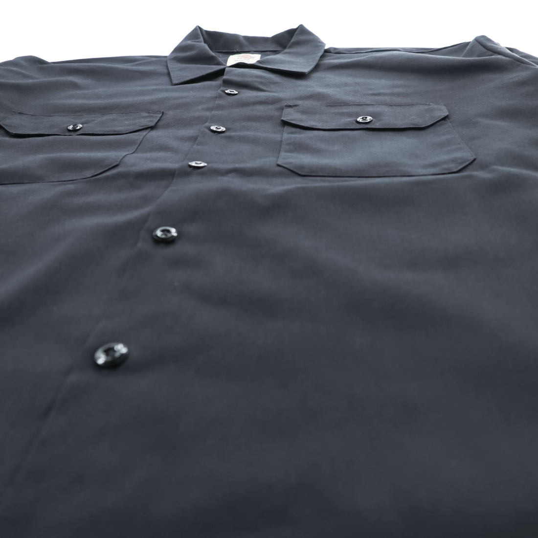 Dickies FLEX 長袖 ワークシャツ XL ブラック ボックスシルエット 11574BK