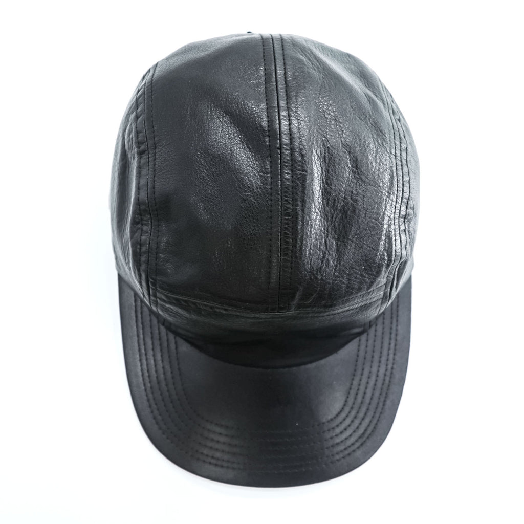 KIJIMA TAKAYUKI 日本製 レザー ジェットキャップ ブラック Leather Jet Cap 181111