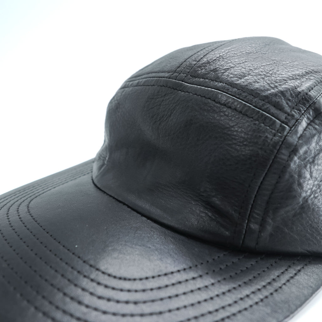 KIJIMA TAKAYUKI 日本製 レザー ジェットキャップ ブラック Leather Jet Cap 181111