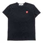 PLAY COMME des GARCONS 日本製 ハートロゴ Tシャツ XL ブラック AD2025/4 AX-T108
