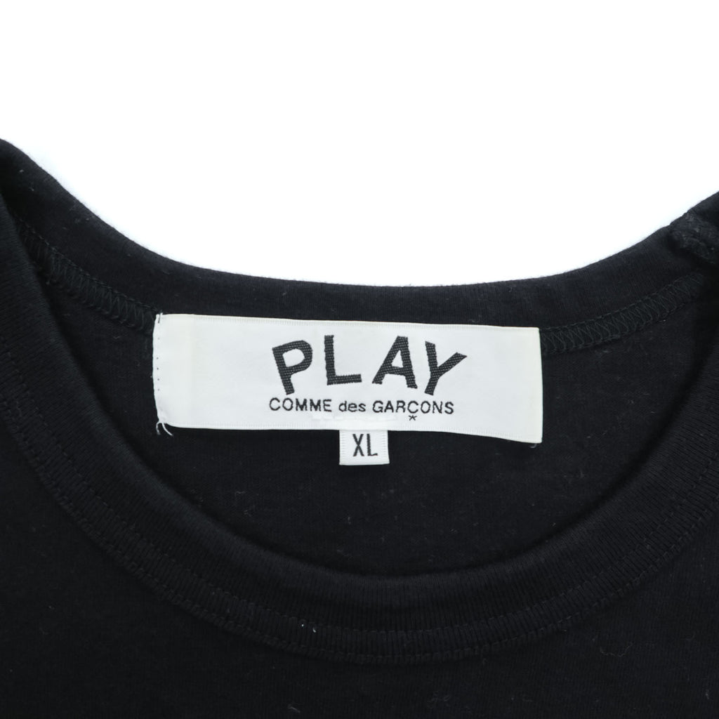 PLAY COMME des GARCONS 日本製 ハートロゴ Tシャツ XL ブラック AD2025/4 AX-T108