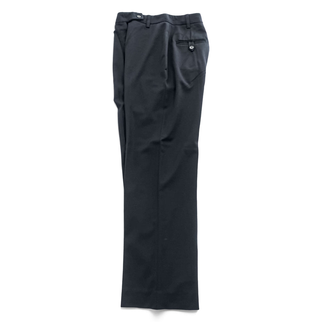 PRADA イタリア製 ワイドレッグ スラックス パンツ XL ブラック ストレッチ
